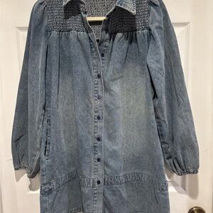 Denim Long Sleeve Dress